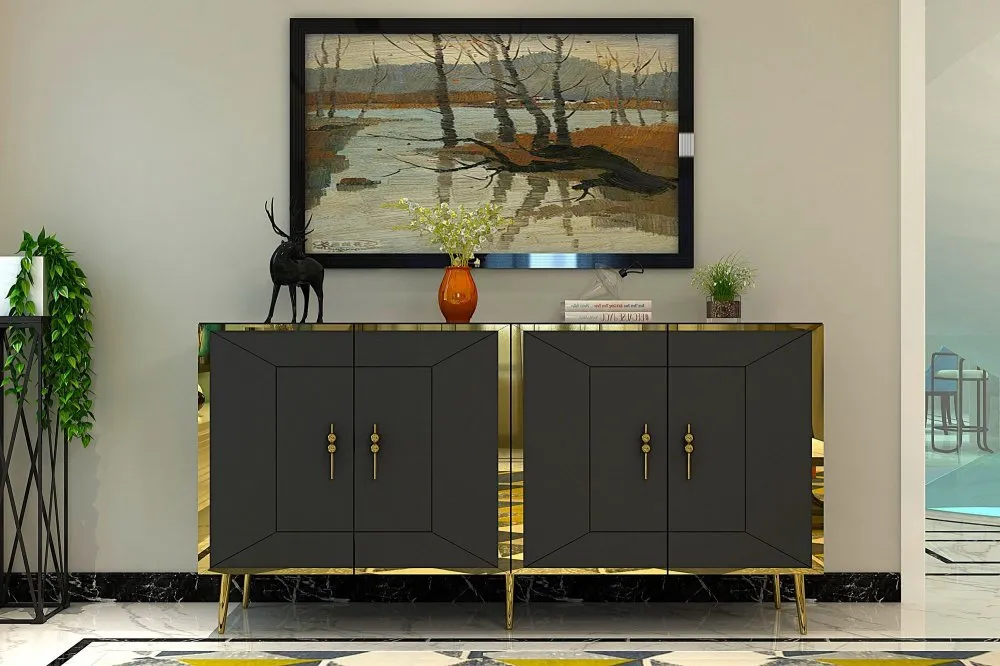 Komoda Arno KB150 Anthracite Gold