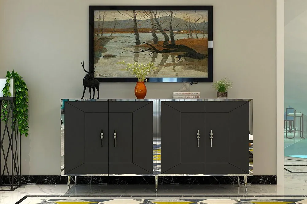 Komoda Arno KB150 Anthracite Silver