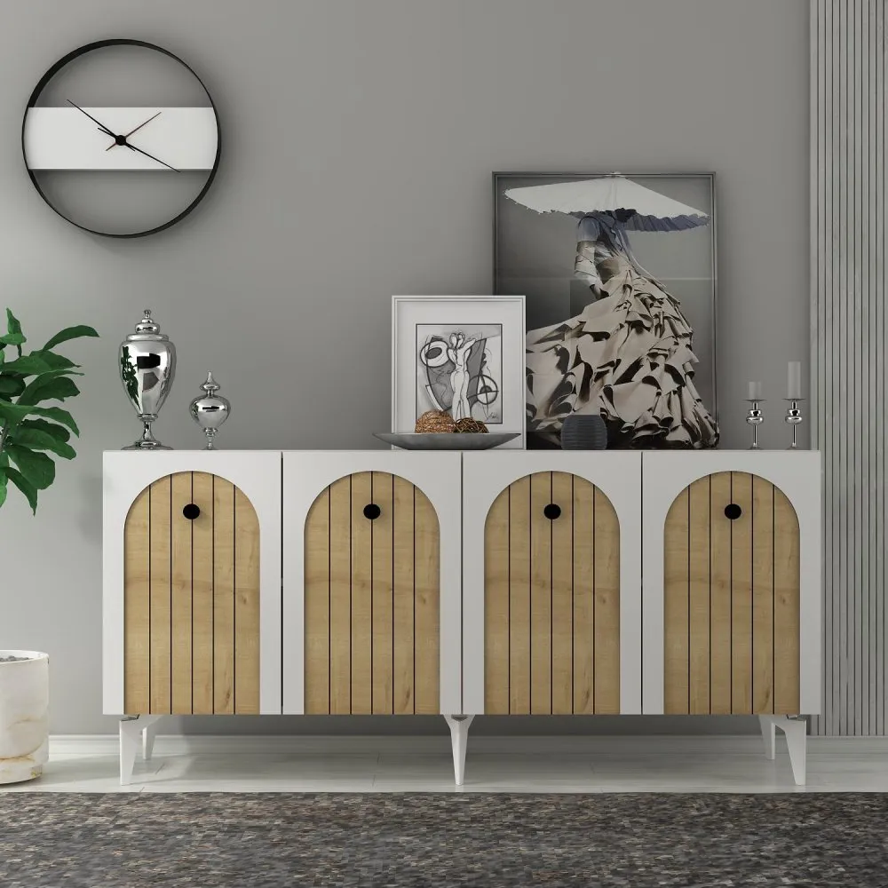 Komoda Breda White Sapphire Oak