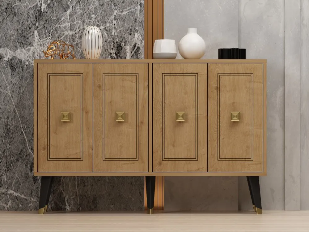 Komoda Hartın Sapphire Oak Gold