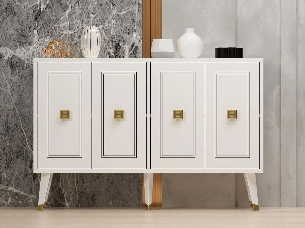 Komoda Hartın White Gold