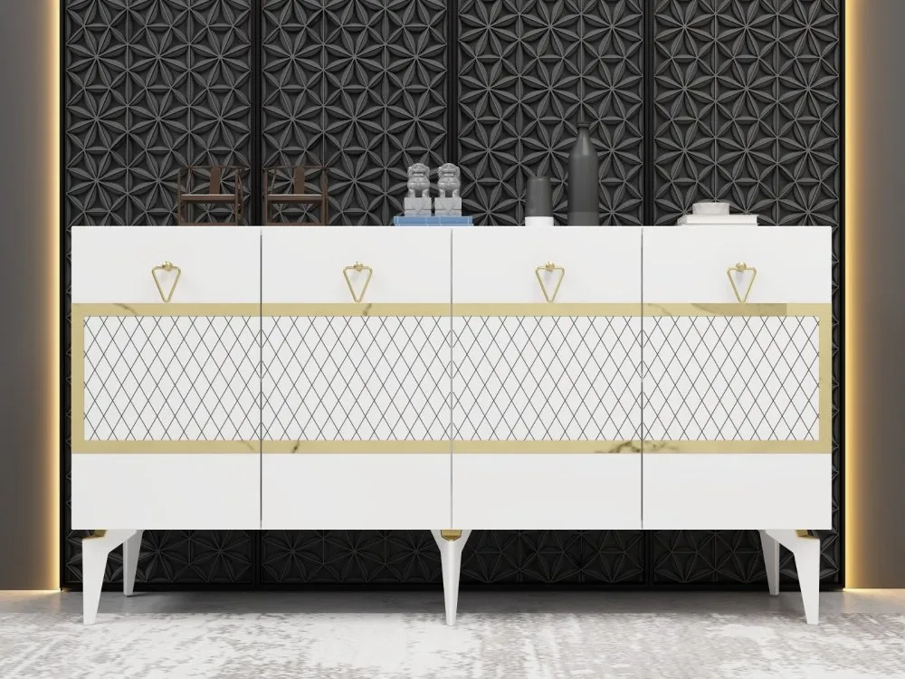 Komoda Ipek White Gold