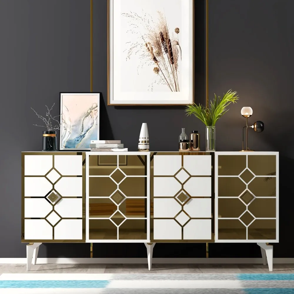 Komoda Irmak White Gold