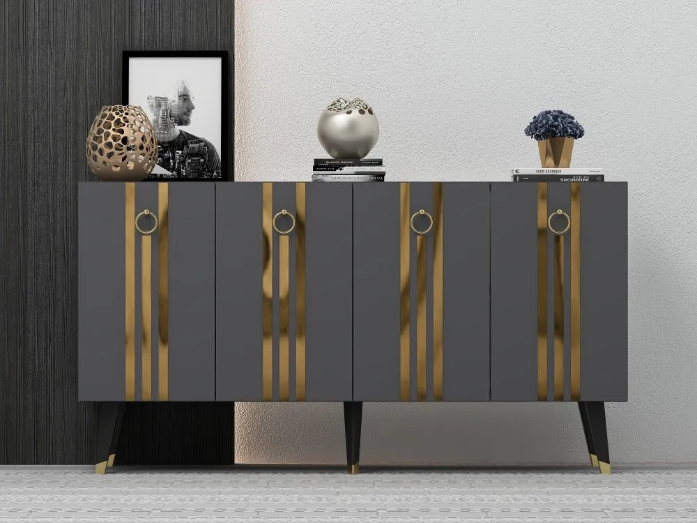 Komoda Isil Anthracite Gold