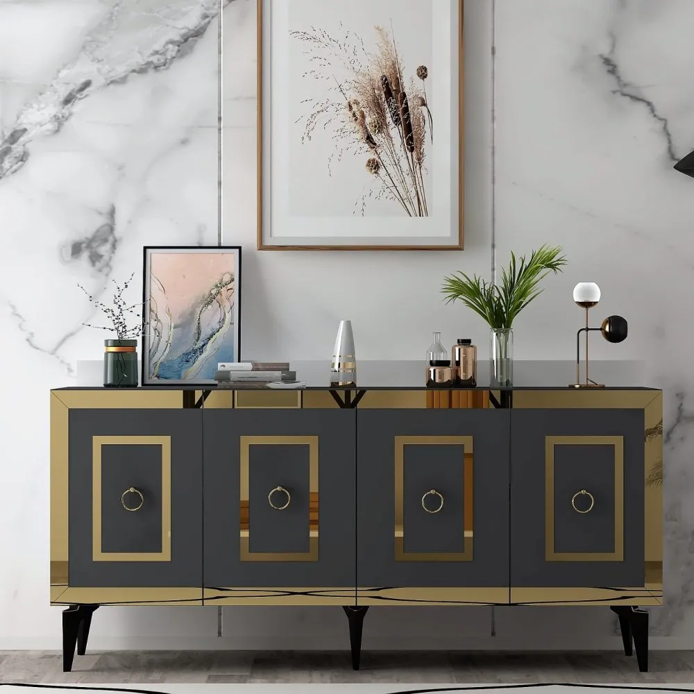 Komoda Karya Anthracite Gold