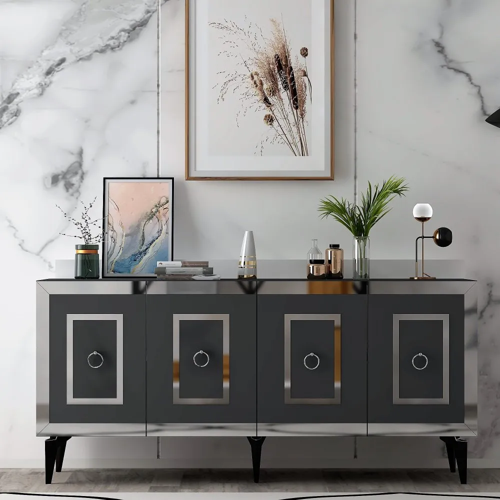 Komoda Karya Anthracite Silver