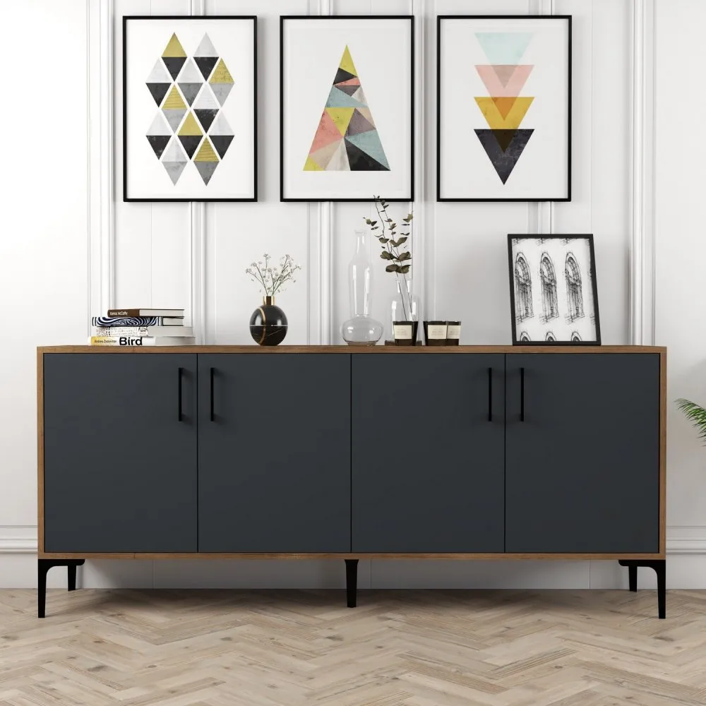Komoda Kiev Walnut Anthracite