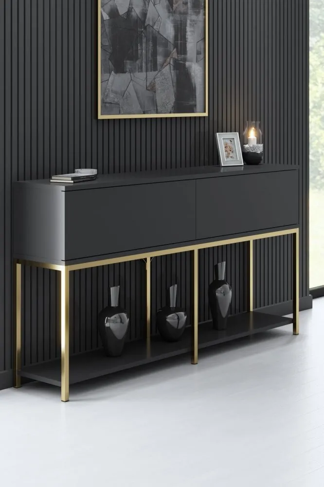 Komoda Lord Anthracite Gold