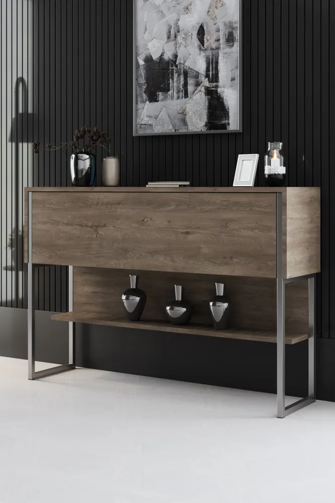 Komoda Luxe Silver Walnut
