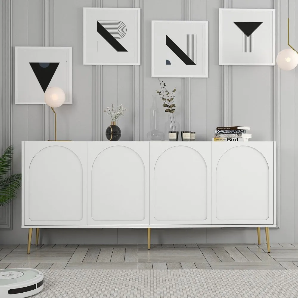 Komoda Lyon 80 White Gold