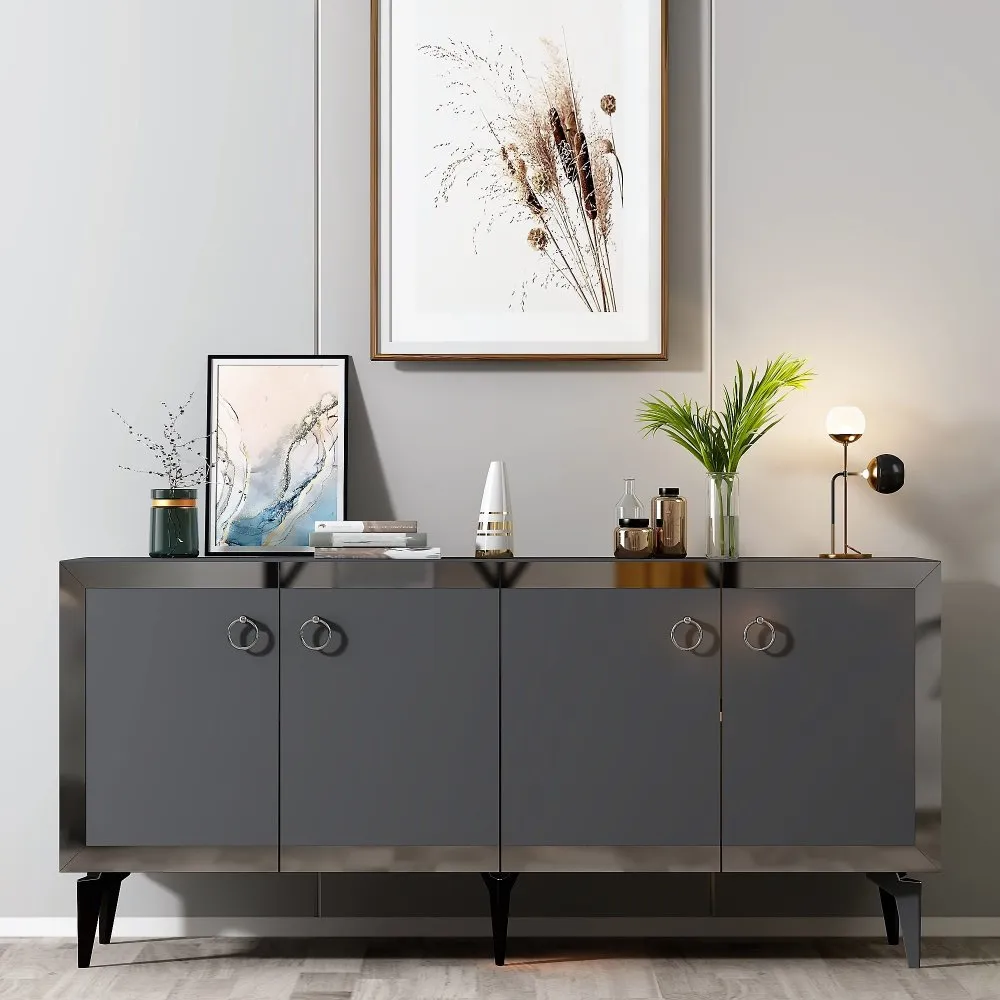 Komoda Ponny Anthracite Silver