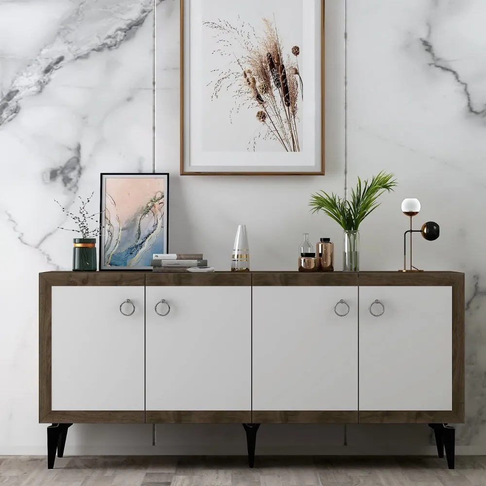 Komoda Selen Walnut White
