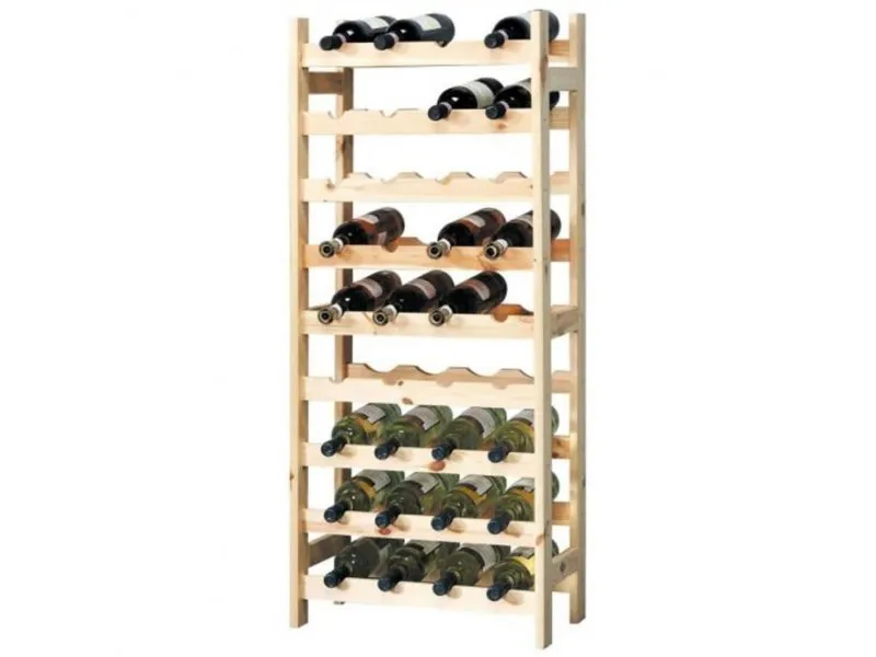 KSP69360 Polica za vino drvo 51 x 120 x 27 cm
