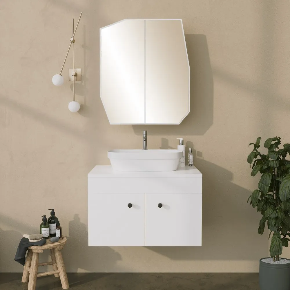 Kupatilski ormarić Quartz Cabinet White