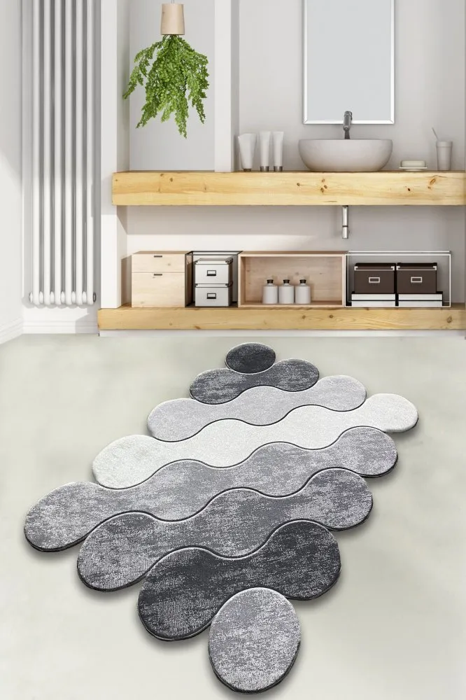 Kupatilski otirač Circle Grey 1