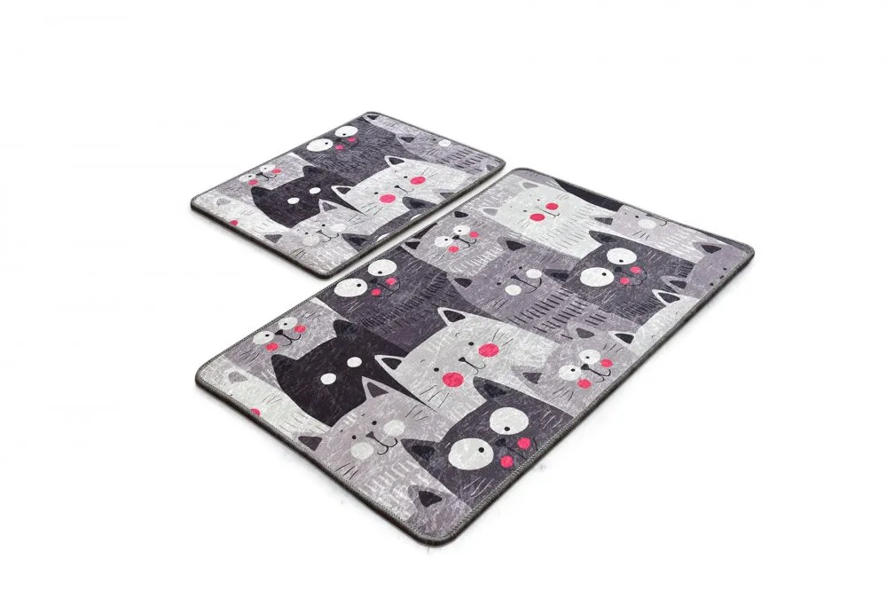 Kupatilski otirač Meow Grey