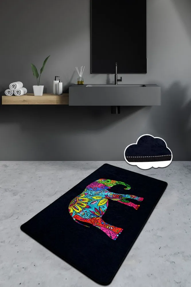 Kupatilski otirač Olifant Black (70 x 120)