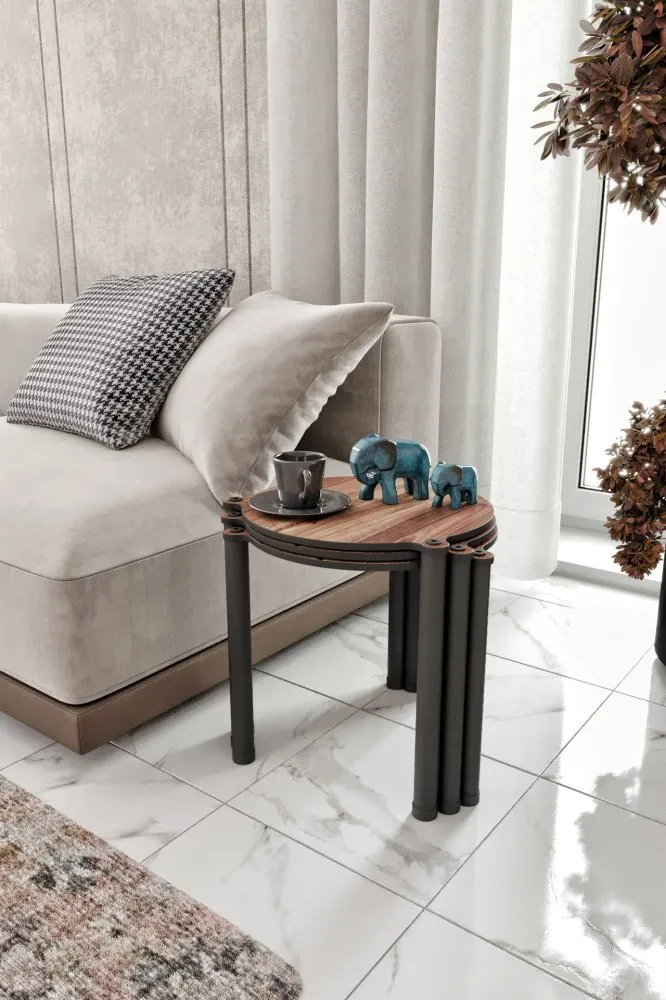 Lavia 3 Walnut set stolova