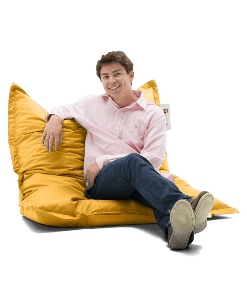Lazy bag Cushion Pouf 100x100 Yellow