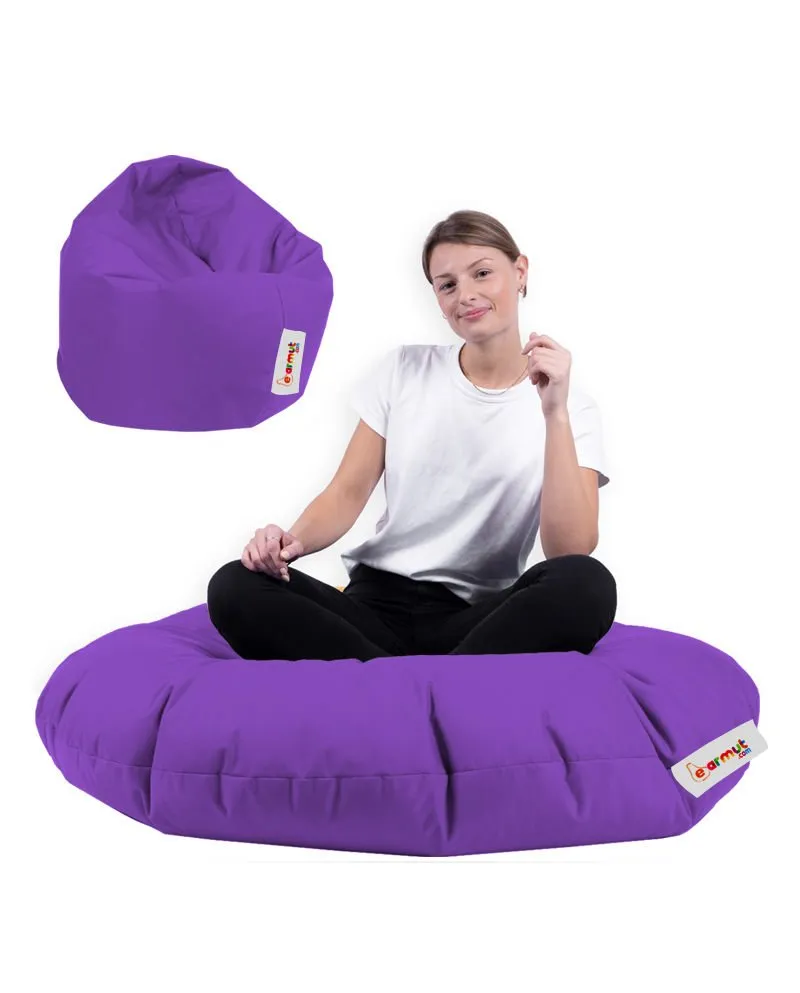 Lazy bag Iyzi 100 Cushion Pouf Purple
