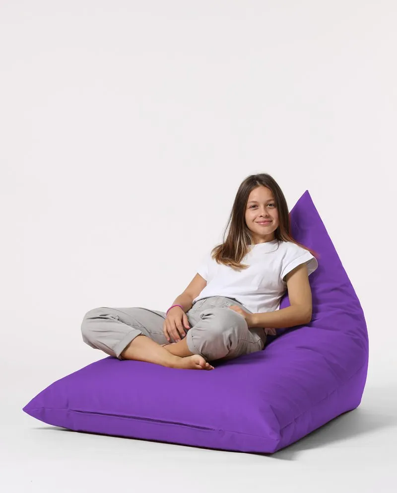 Lazy bag Pyramid Big Bed Pouf Purple
