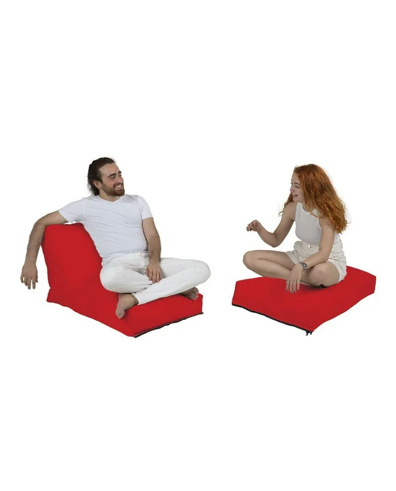 Lazy bag Siesta Sofa Bed Pouf Red