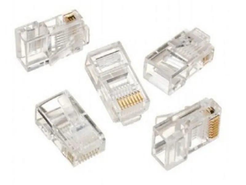 LC-8P8C-001/100 Modular plug 8P8C 30u'' CAT5 gold plated, 100 u pakovanju 19927