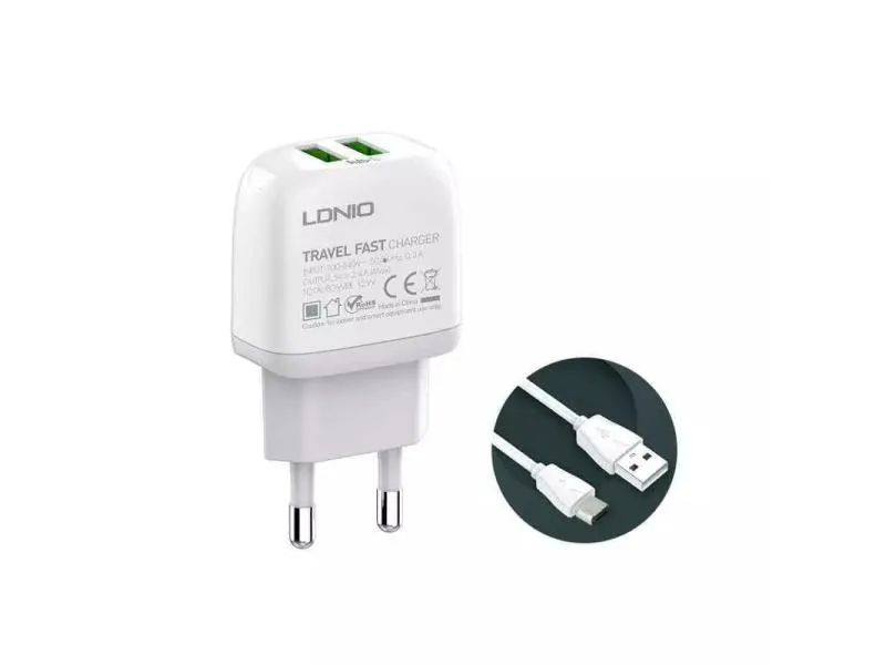 A2219 2xUSB kućni punjač sa micro USB kablom