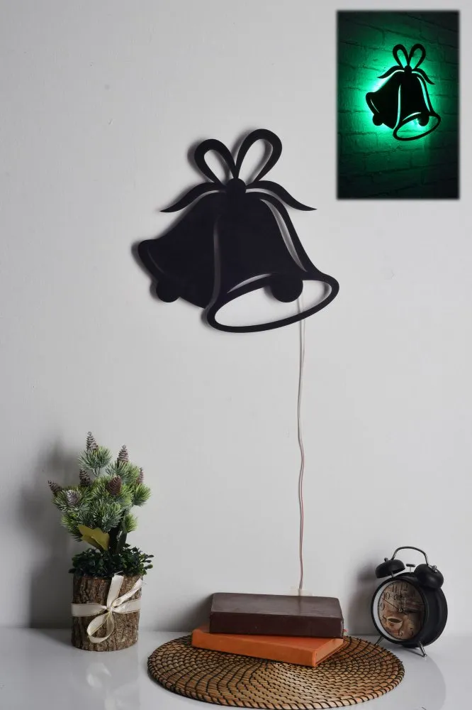 LED dekoracija Bells 2 Green
