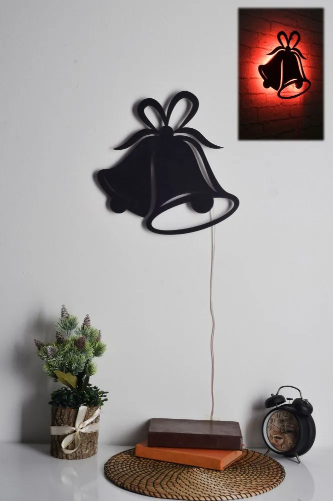 LED dekoracija Bells 2 Red