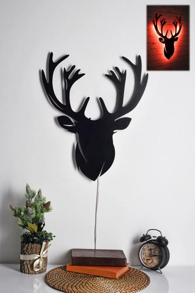 LED dekoracija Deer 2 Red