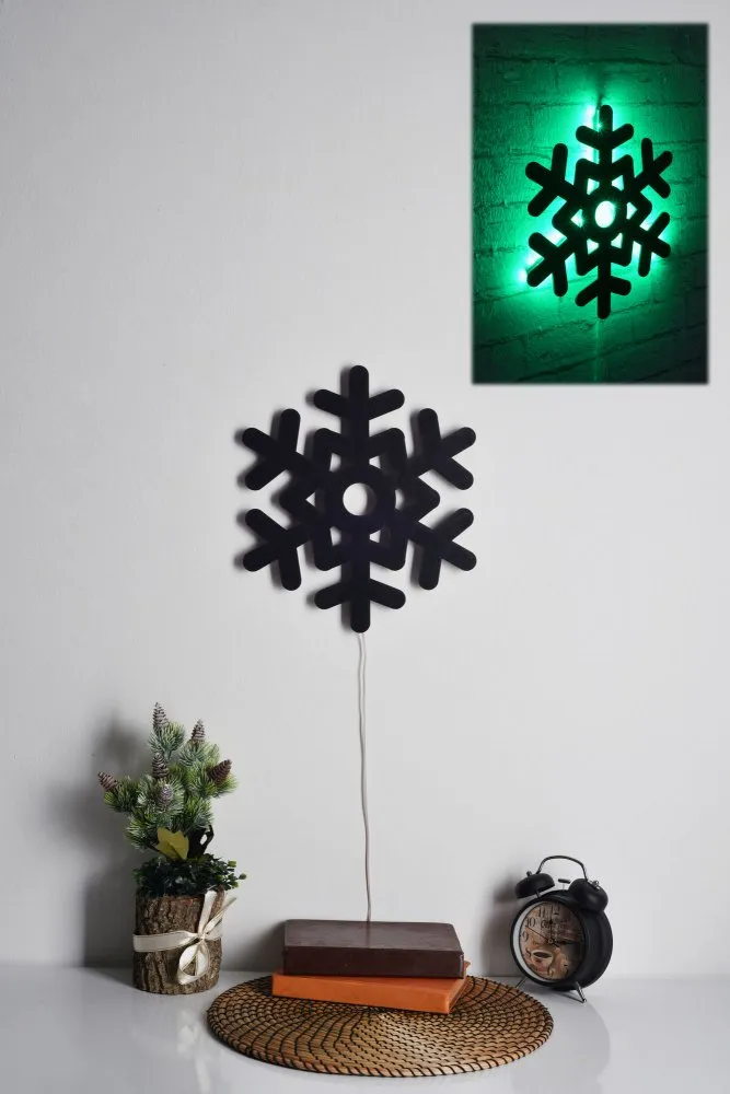 LED dekoracija Snowflake 2 Green