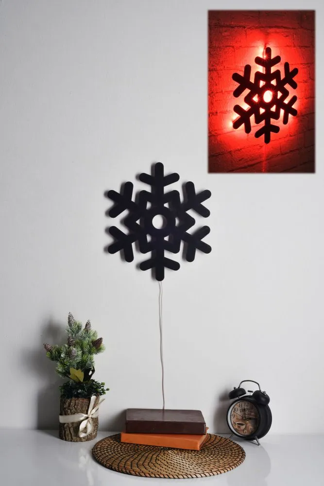 LED dekoracija Snowflake 2 Red