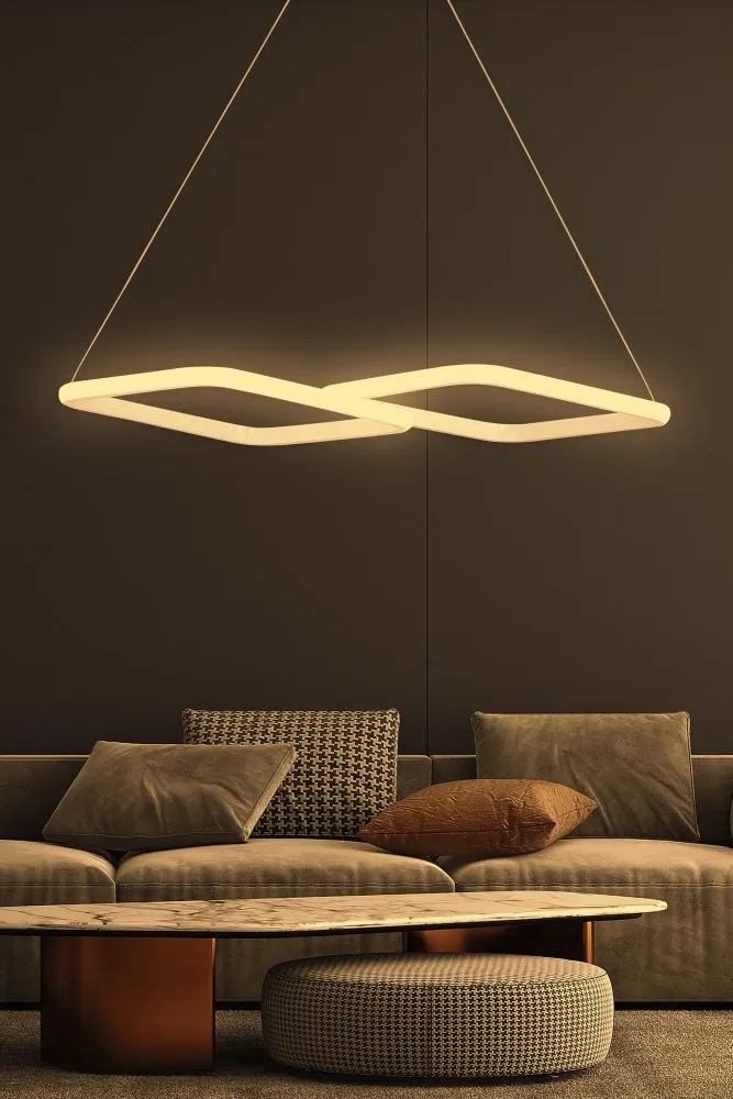 LED luster Puppis White Yellow Light