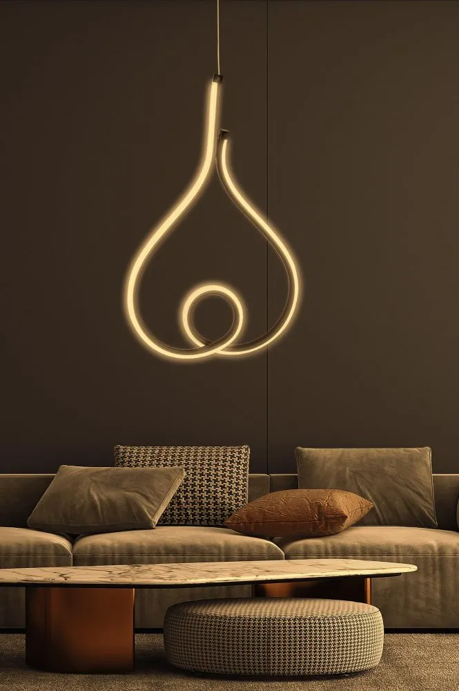 LED luster Skylove Black Yellow Light