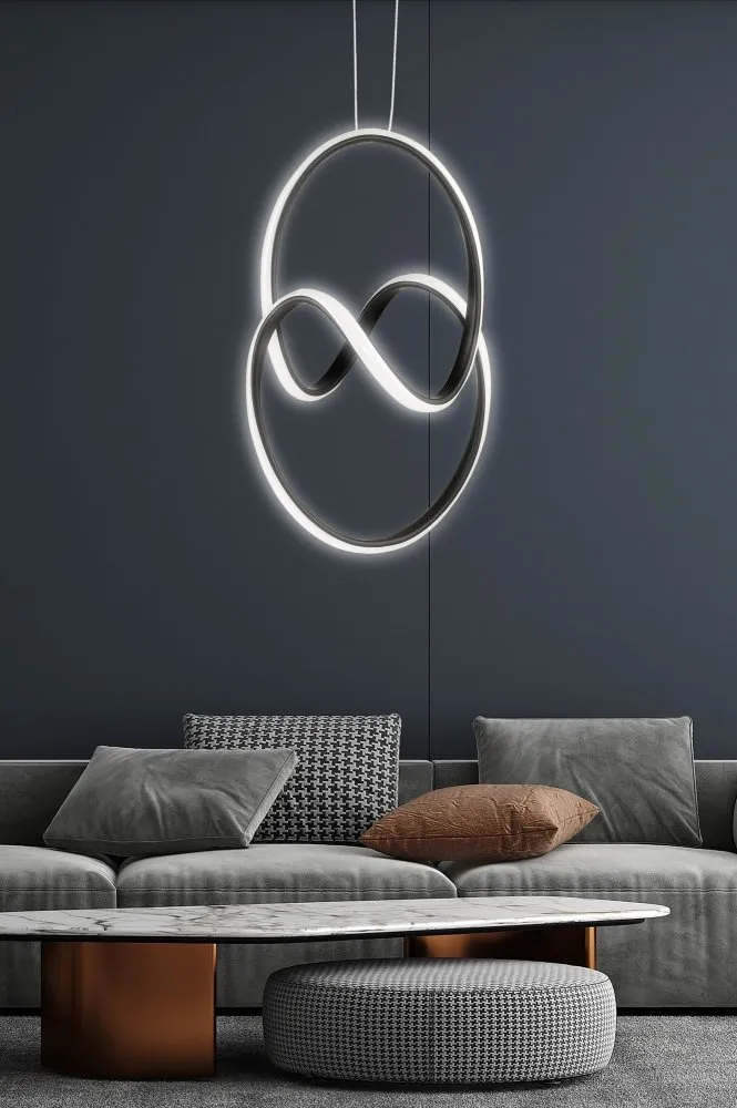 LED luster Yin Yang Black White Light