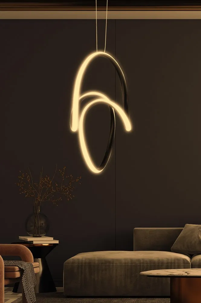LED luster Yin Yang Black Yellow Light
