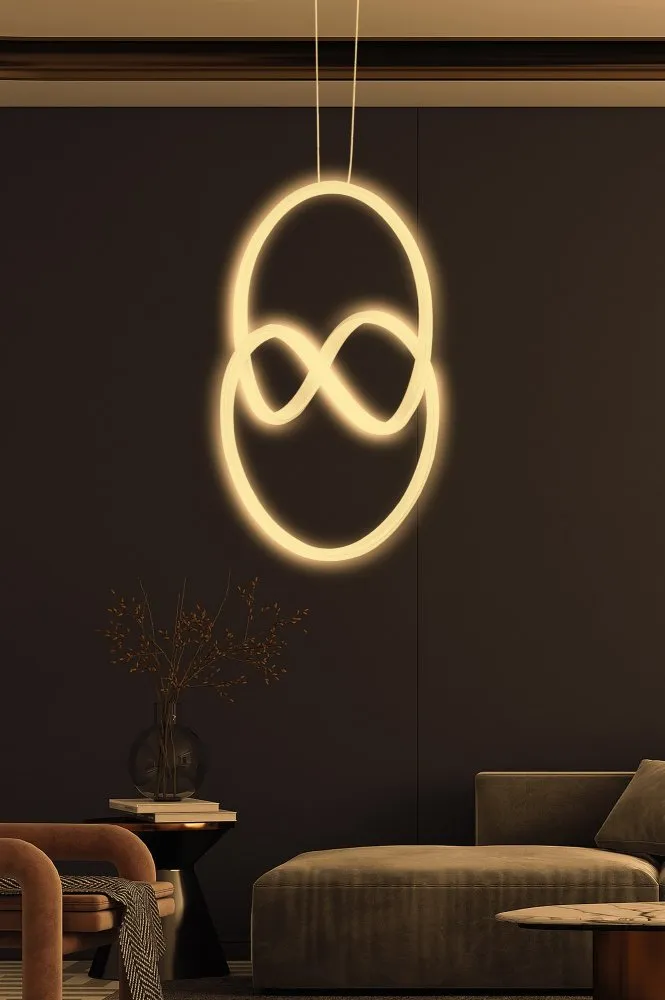 LED luster Yin Yang White Yellow Light
