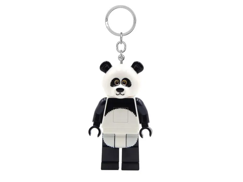 Minifigure privezak za ključeve sa svetlom: Tip u panda kostimu