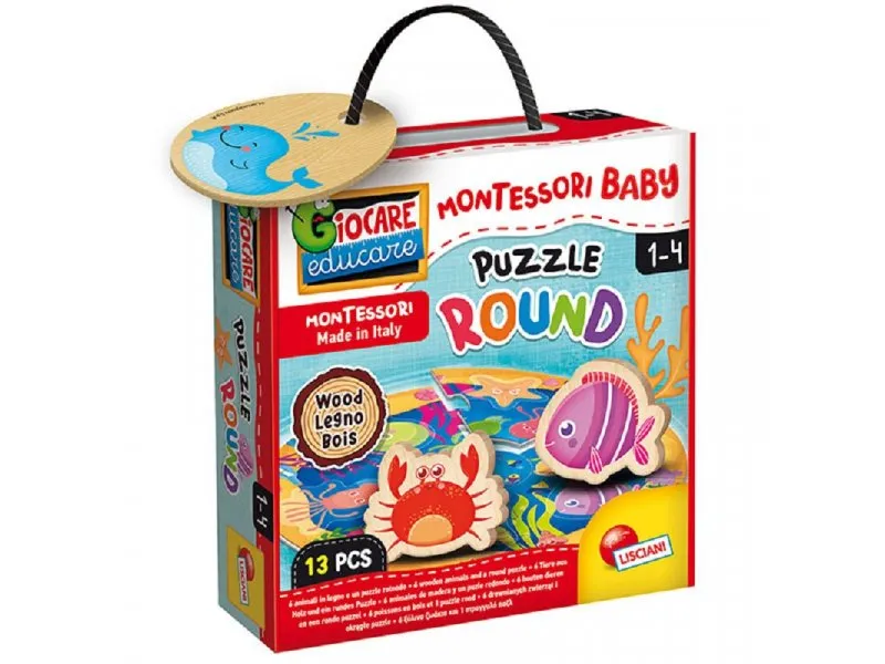 Montesori Edukativna kutija Puzzle okrugla 96916