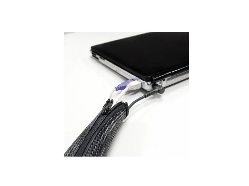 fleksibilna zaštita za kablove sa rajfešlusom 2m x 30mm crna