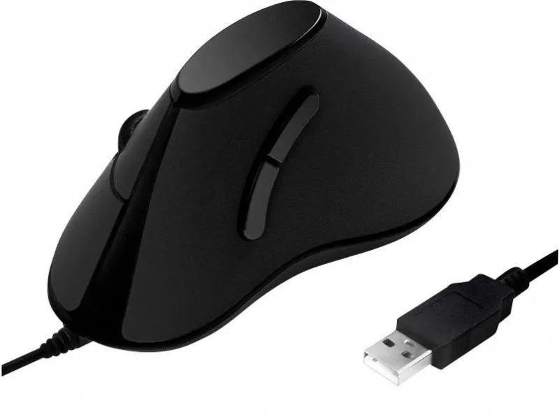 miš vertikalni ergonomski žičani crni
