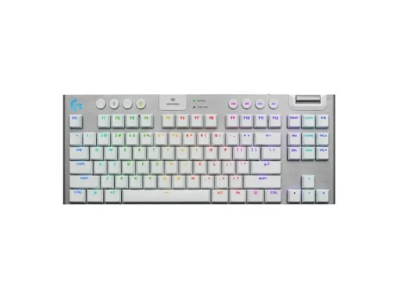 G915 X LIGHTSPEED TKL Wireless Gaming Keyboard bela US INT'L - 2.4GHZ/BT