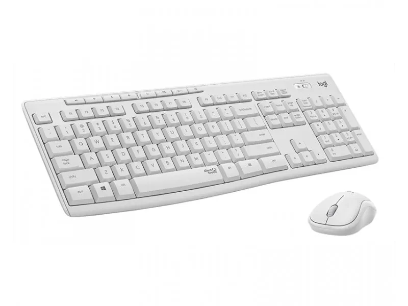 MK295 Silent Wireless Combo US tastatura + miš bela