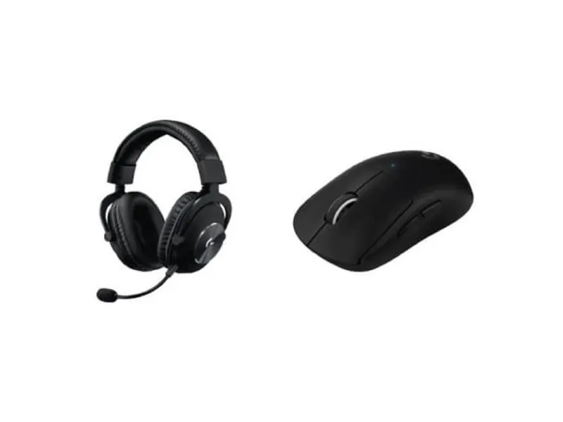 Pro X Superlight Crni Set bežični miš i gejmerske slušalice