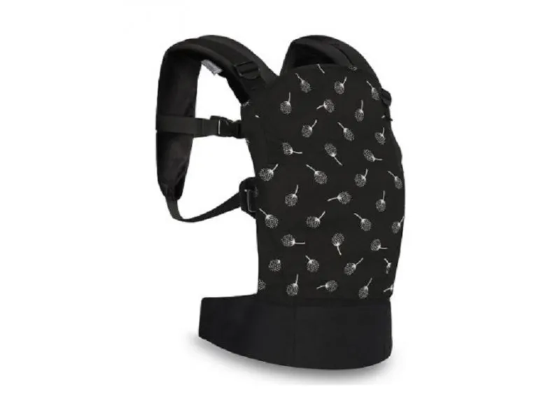 KENGUR ERGONOMIC WALLY - BLACK FLORAL