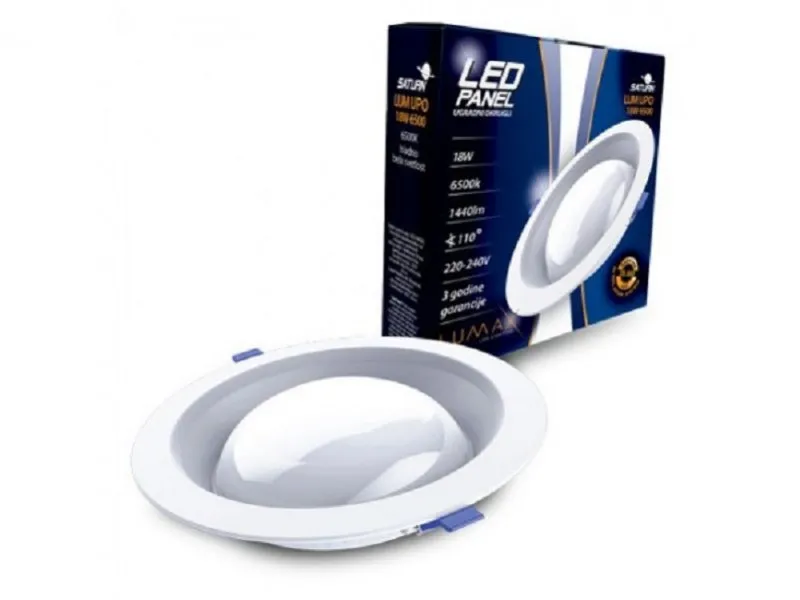 LED panel SATURN LUMUPO-9W 6500K ugradni-okrugli 720lm