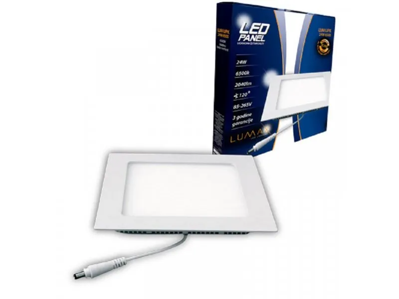 LED panel ugradni četvrtasti – 24W 6500