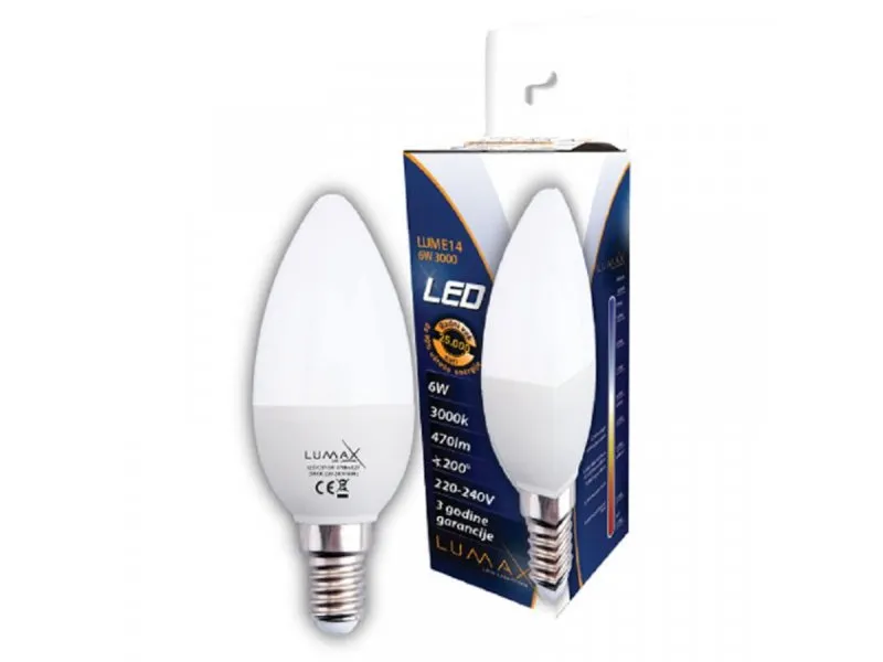 LED sijalica E14 – 6W 3000