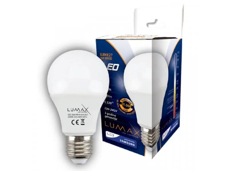 LED sijalica E27 – 9W 6500